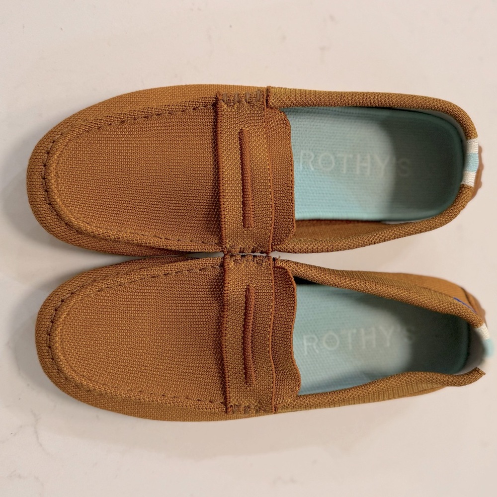 Rothy’s driver loafer gold tone 7 M